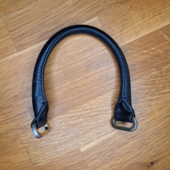 Botkier Black Lambskin Leather Bag Handles For Replacement/Repairs - Picture 2 of 7